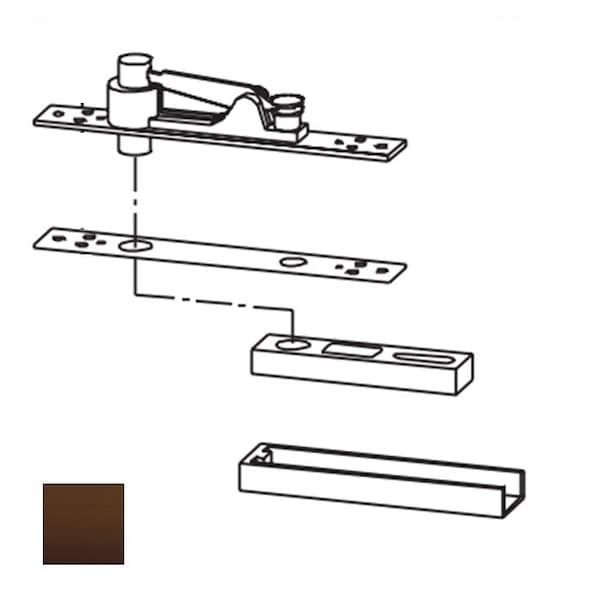 Center Hung Top Pivot, Oxidized Satin Oil Rubbed